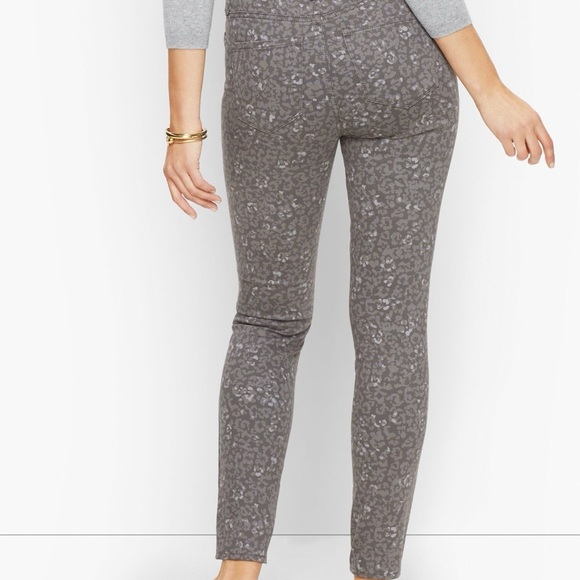 Talbots Gray Patterned Jeggings - Picture 2 of 11